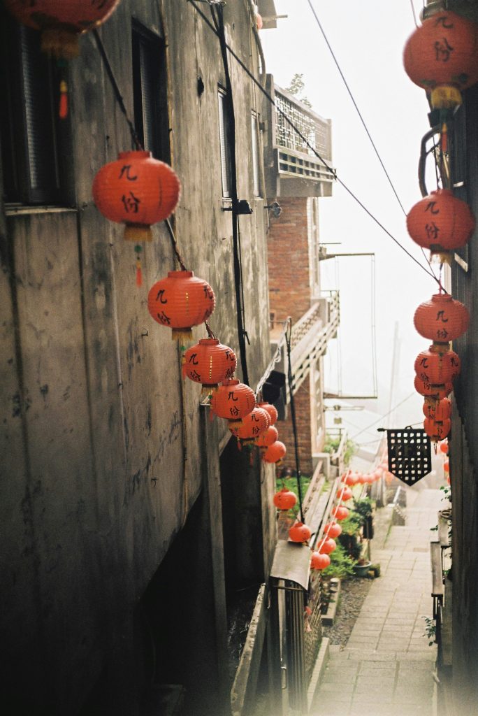 熱門九份景點，九份老街街道圖